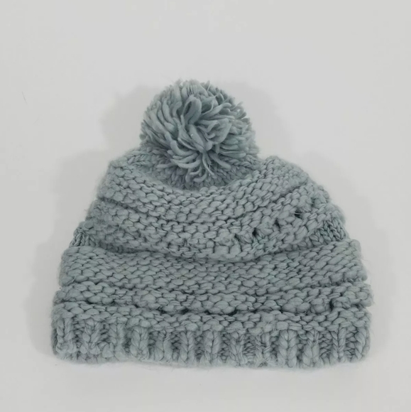 Knitted Gray Beanie - Picture 2 of 3